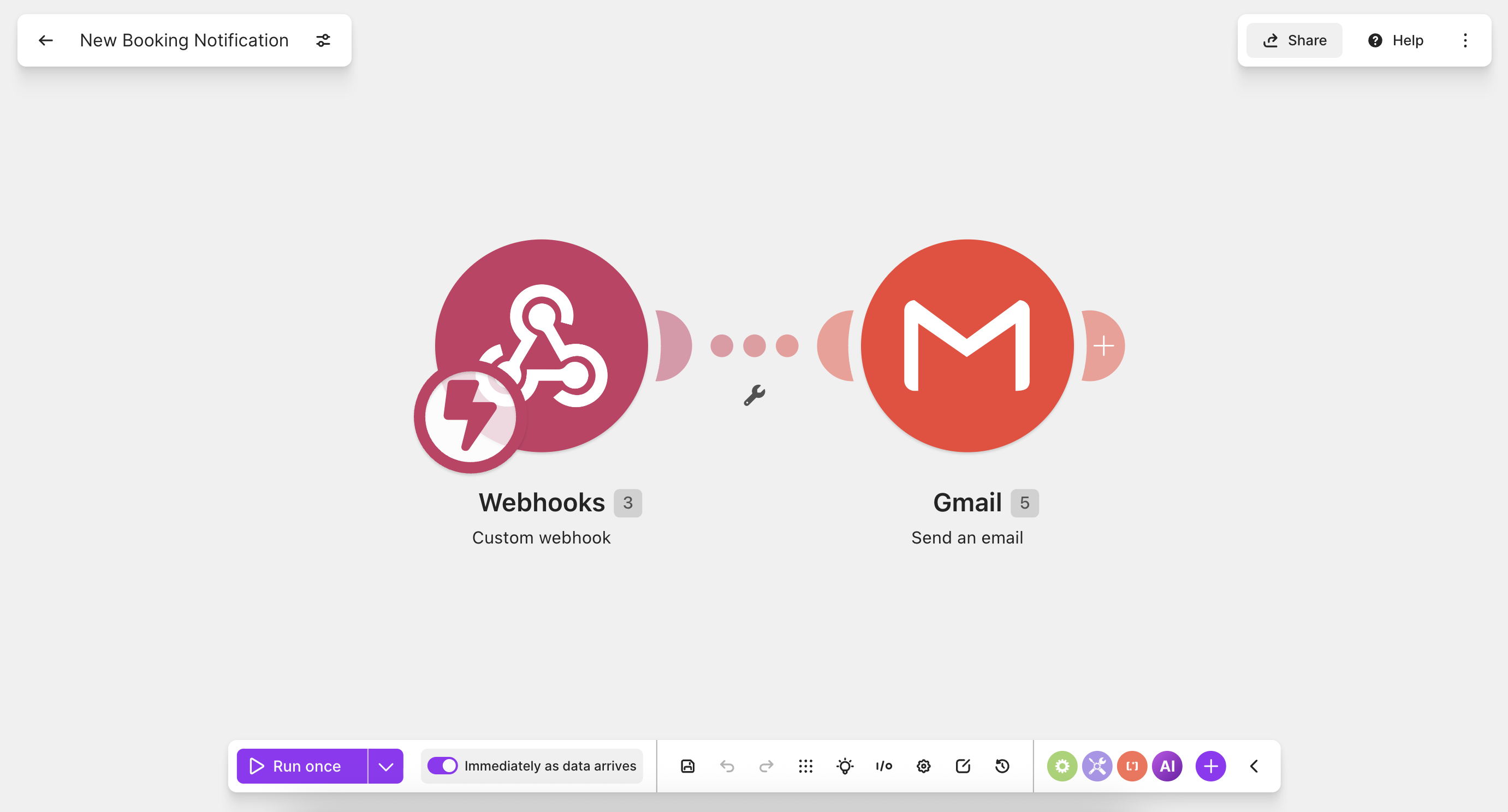 Rentara booking notification automation
